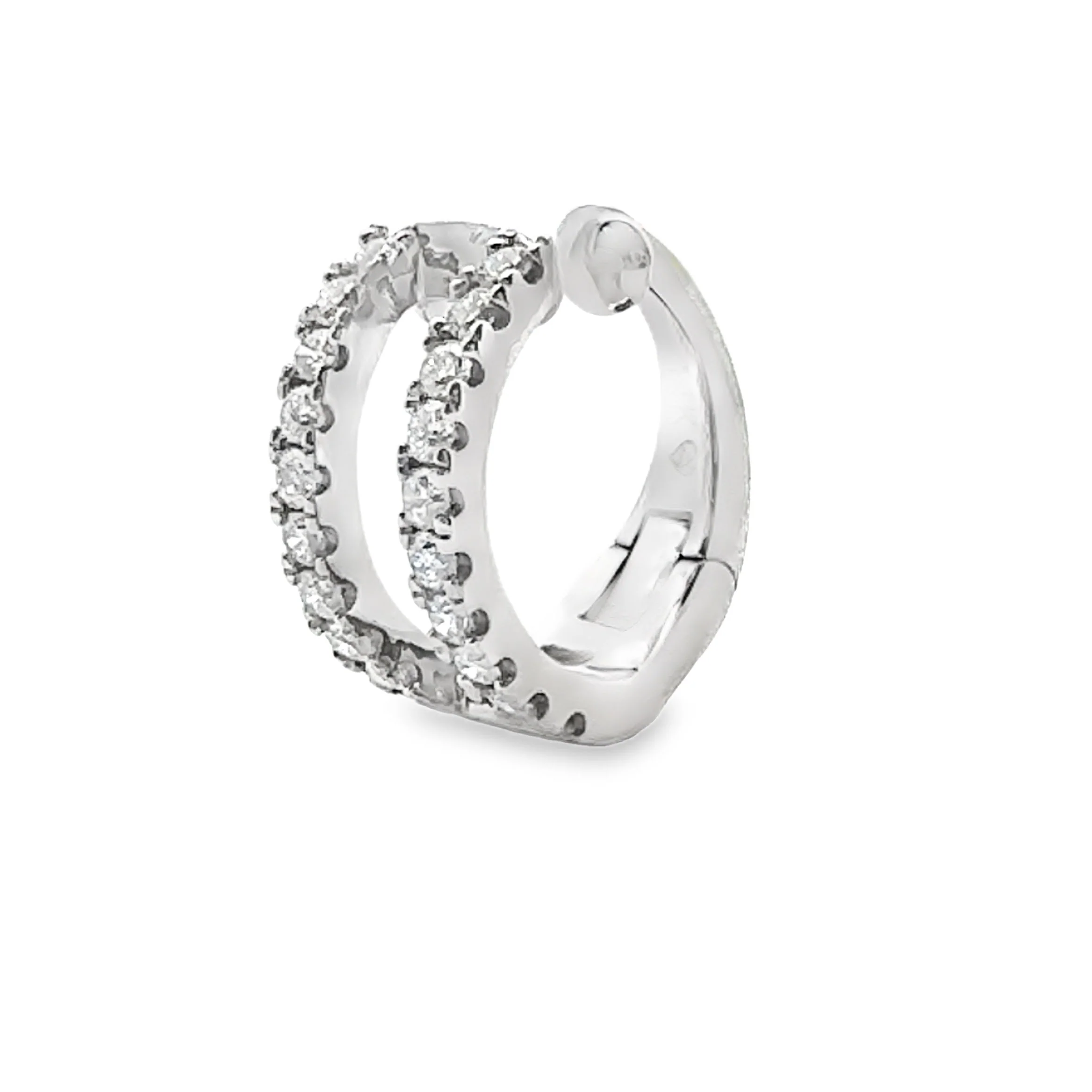 .25ct Diamond Ear Cuff 14KT White Gold - Image 4