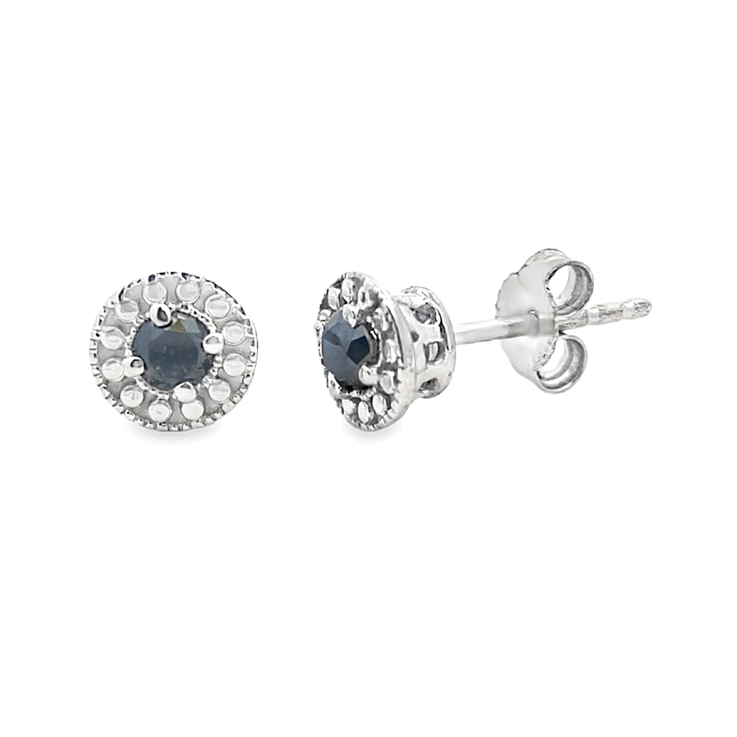 .25ct Diamond Stud Earrings Sterling Silver