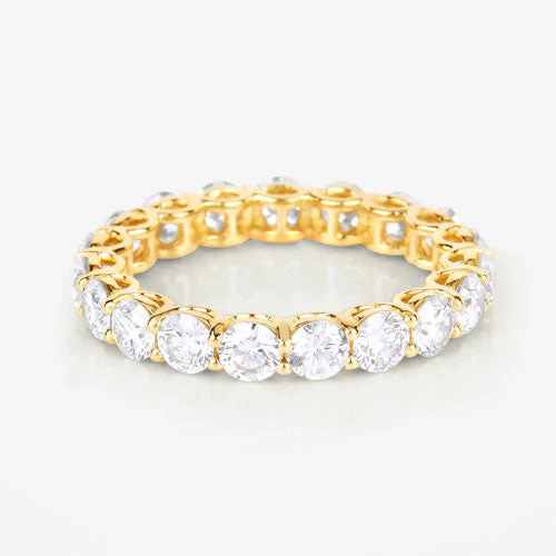 3.00 Carat Lab Grown Diamond 14K Yellow Gold Ring - Image 4