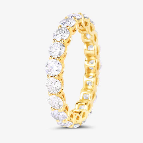 3.00 Carat Lab Grown Diamond 14K Yellow Gold Ring - Image 6