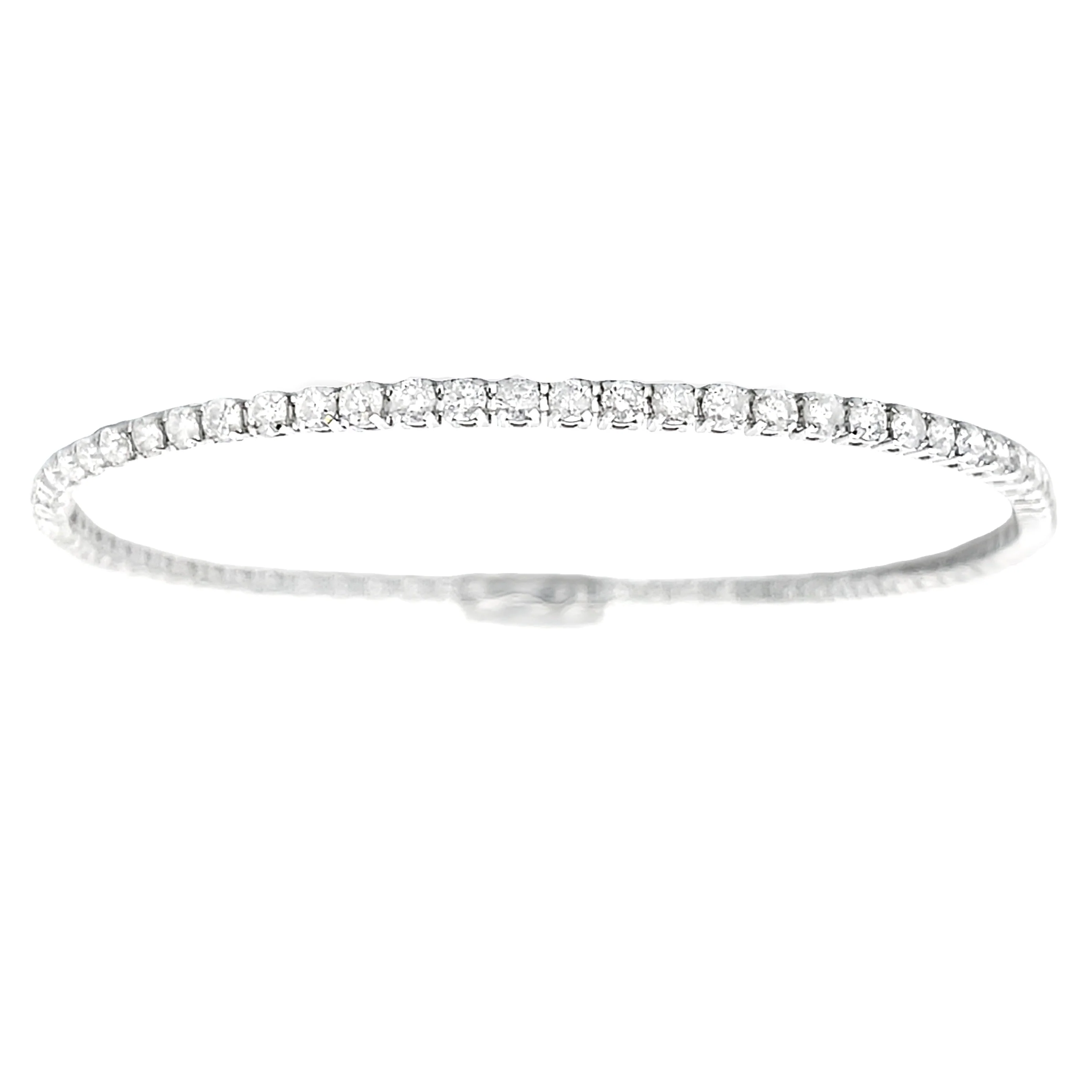 3.00ct Diamond Tennis Bracelet 14KT White Gold - Image 4