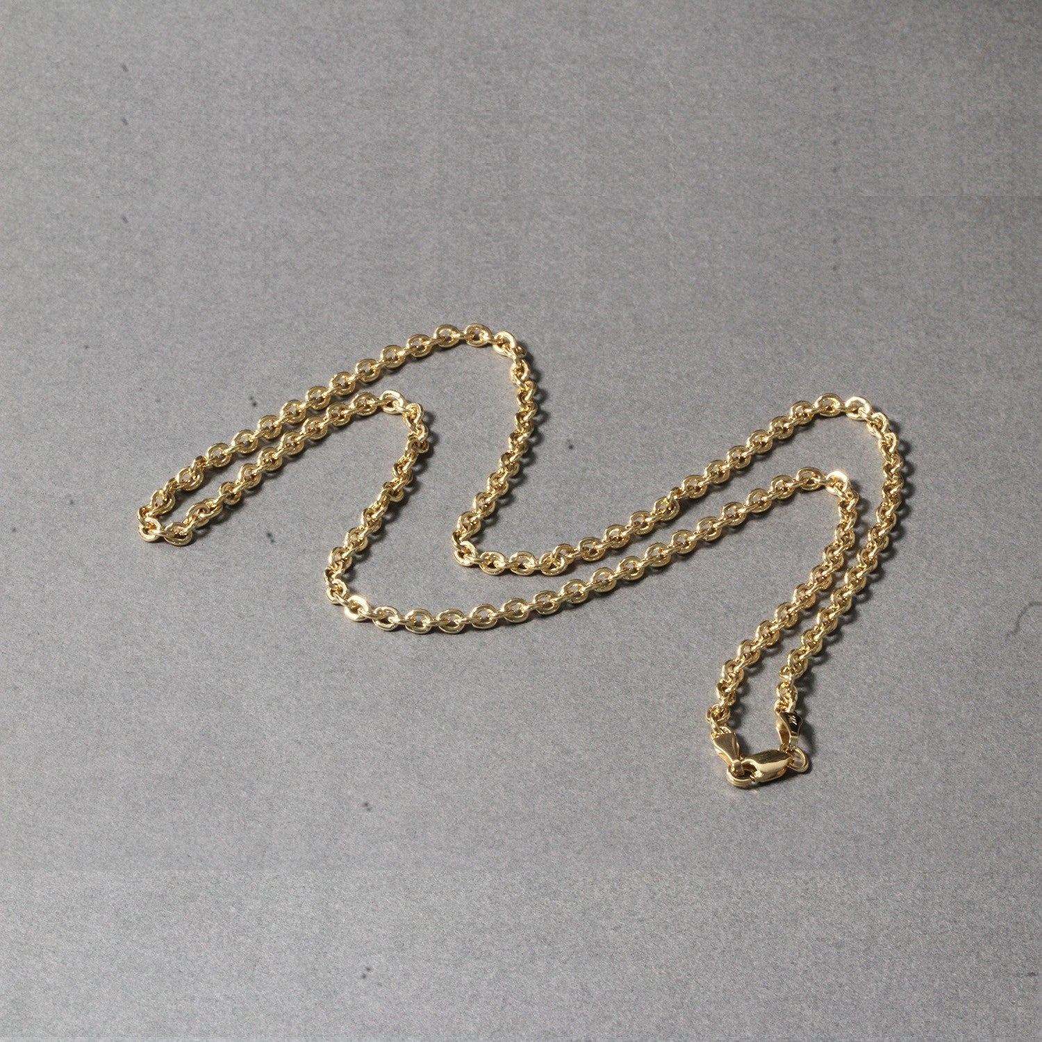 3.0mm 14k Yellow Gold Forsantina Lite Cable Link Chain - Image 11