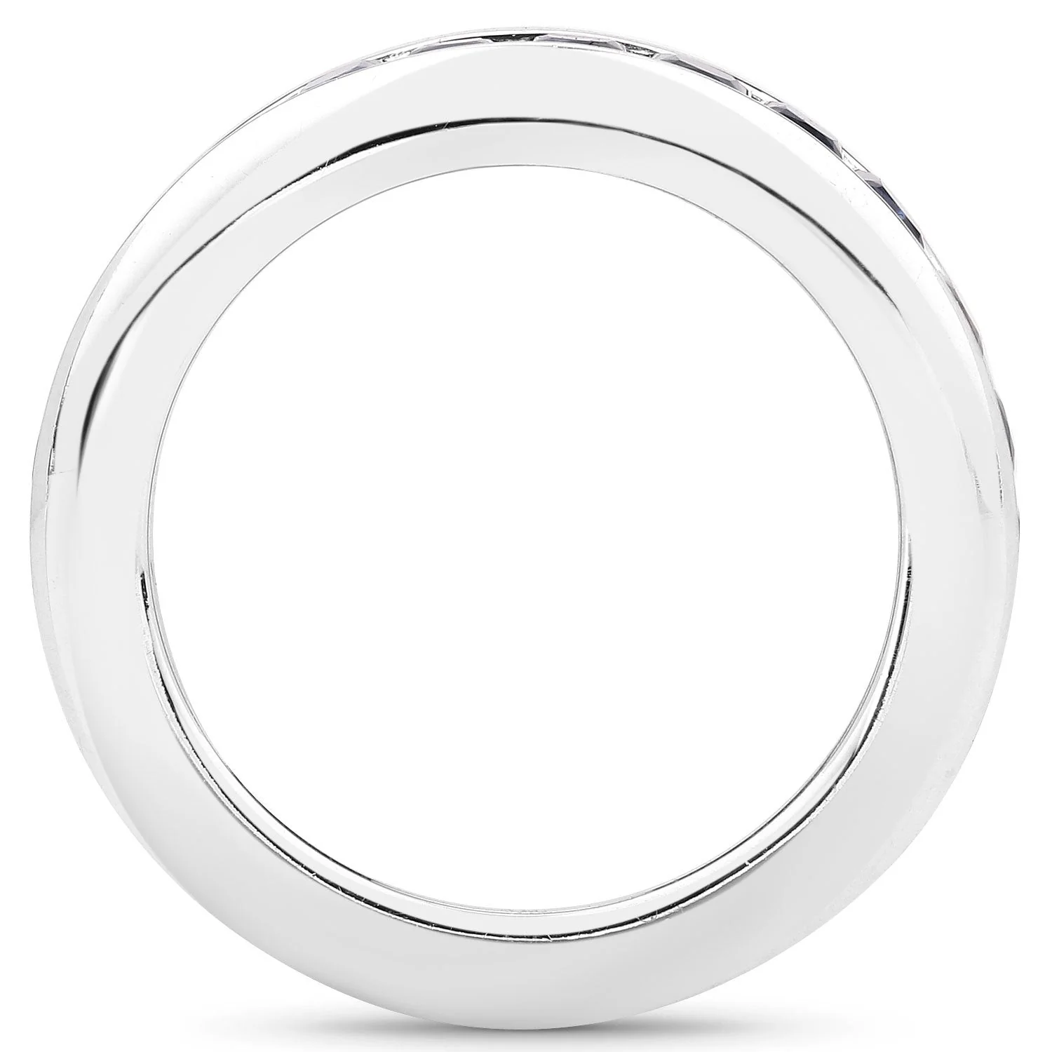 3.12 Carat Genuine Blue Sapphire .925 Sterling Silver Ring - Image 2