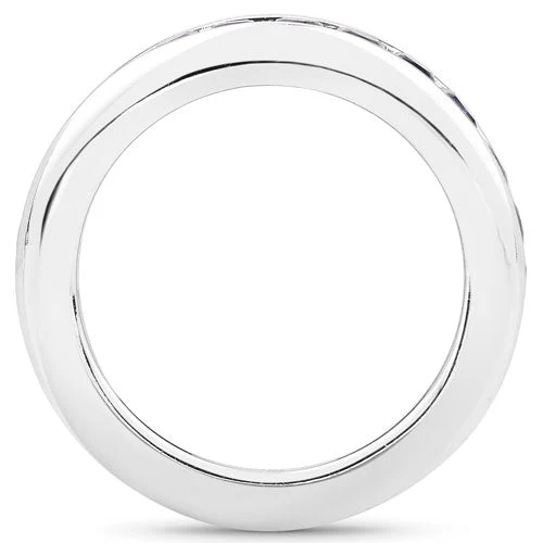 3.12 Carat Genuine Blue Sapphire .925 Sterling Silver Ring - Image 5