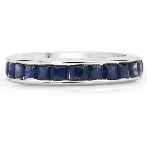 3.12 Carat Genuine Blue Sapphire .925 Sterling Silver Ring - Image 6