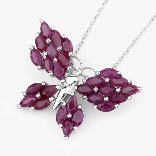 3.12 Carat Genuine Ruby .925 Sterling Silver Pendant - Image 10
