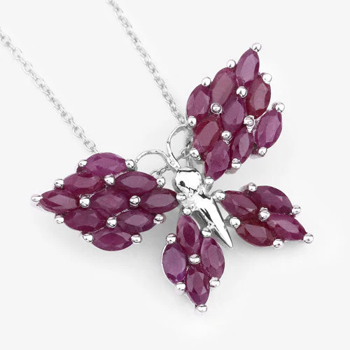 3.12 Carat Genuine Ruby .925 Sterling Silver Pendant - Image 12