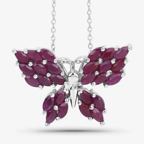 3.12 Carat Genuine Ruby .925 Sterling Silver Pendant - Image 7