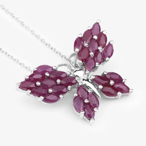 3.12 Carat Genuine Ruby .925 Sterling Silver Pendant - Image 8