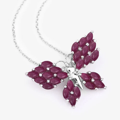 3.12 Carat Genuine Ruby .925 Sterling Silver Pendant - Image 9