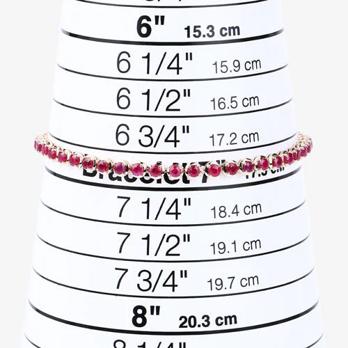 3.13 Carat Genuine Mozambique Ruby 14K Yellow Gold Bracelet - Image 9