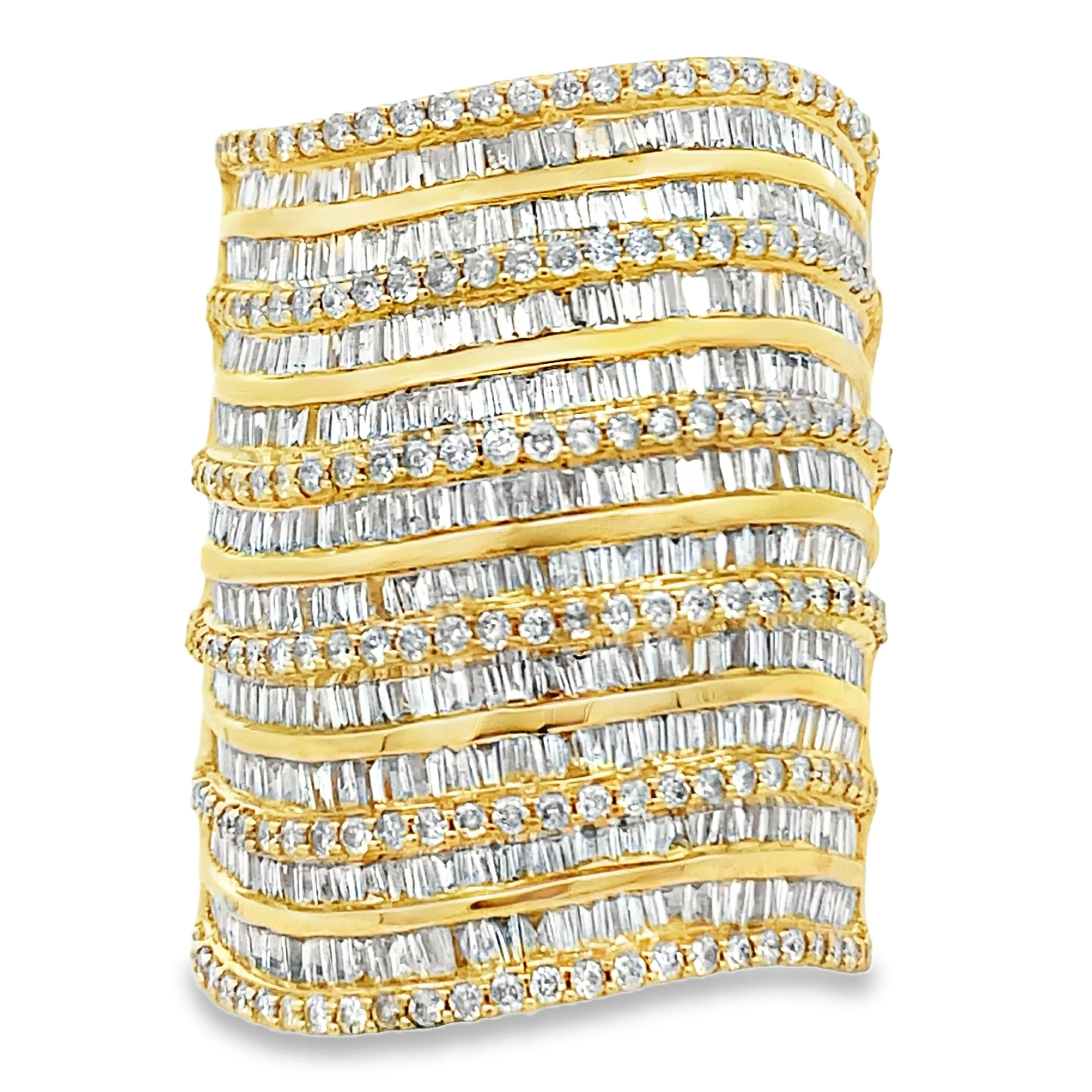 3.25ct Diamond Ring 14KT Yellow Gold
