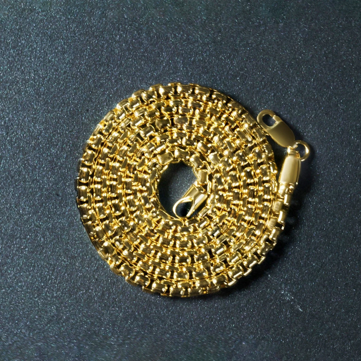 3.4mm 14k Yellow Gold Round Box Chain - Image 12