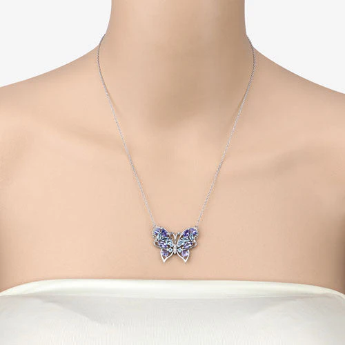 3.60 Carat Genuine Tanzanite and Swiss Blue Topaz .925 Sterling Silver Necklace - Image 10