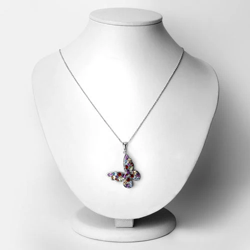 3.80 Carat Genuine Multi Stones .925 Sterling Silver Pendant - Image 6