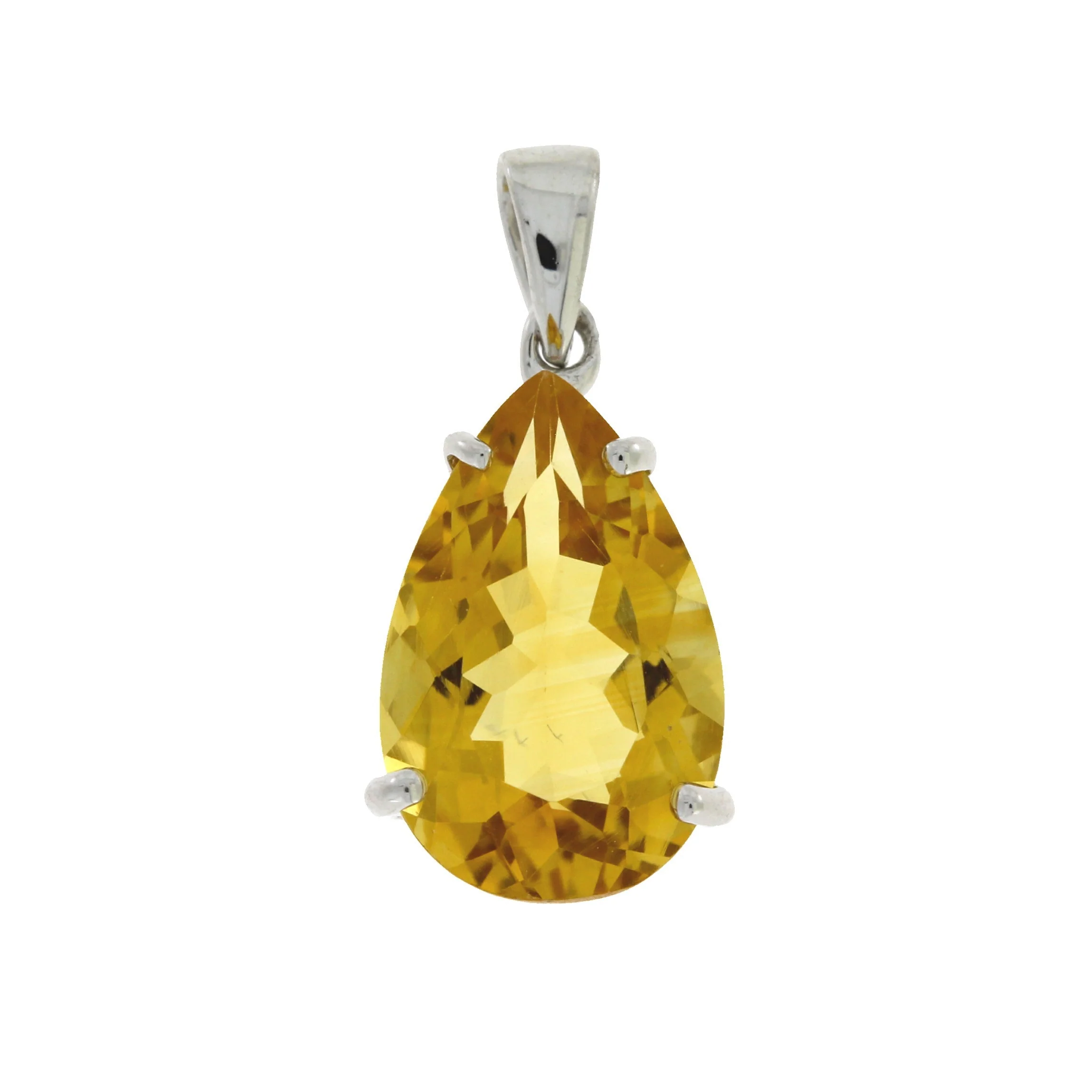 3.80ct Citrine Fashion Pendants Sterling Silver - Image 3