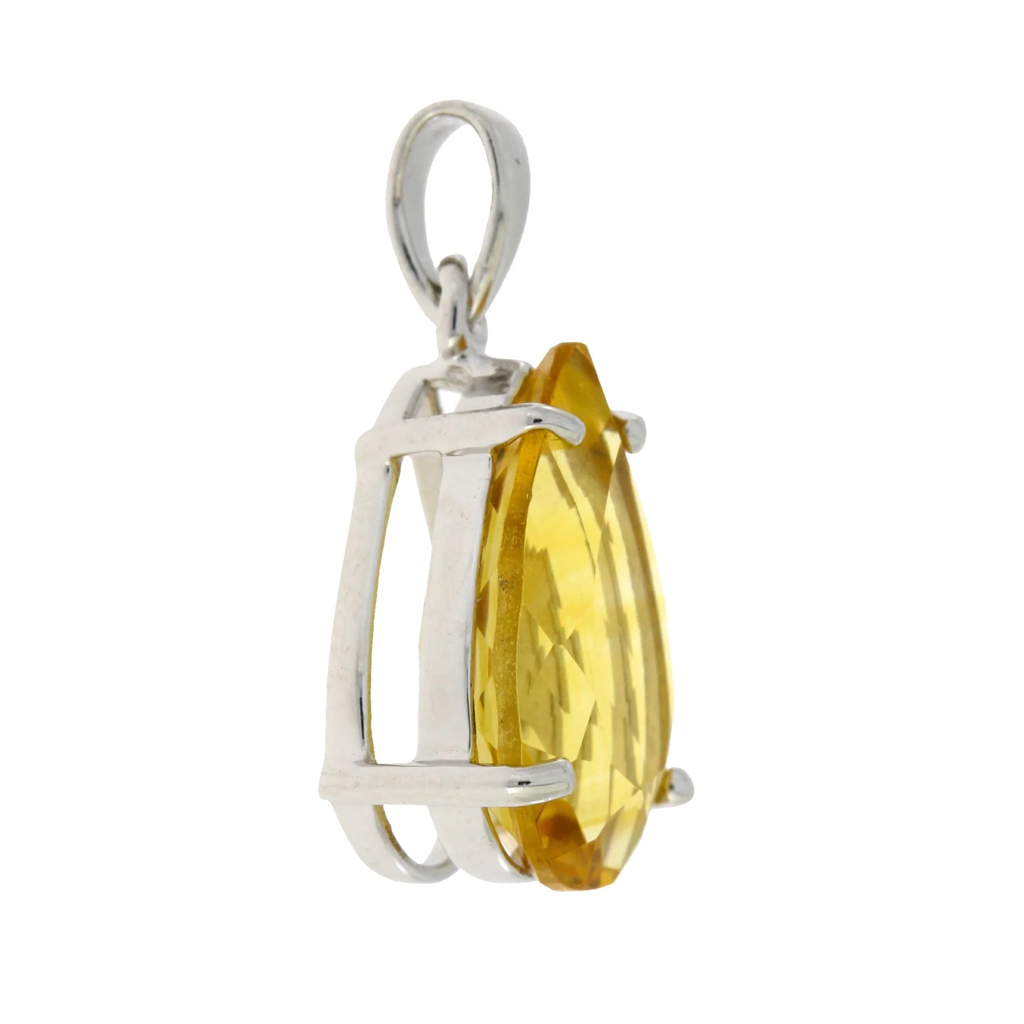 3.80ct Citrine Fashion Pendants Sterling Silver - Image 5