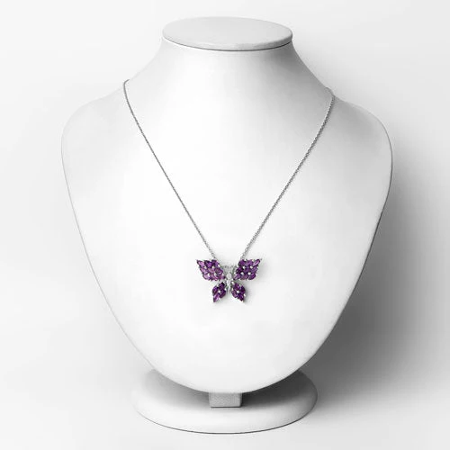 3.90 Carat Genuine Amethyst .925 Sterling Silver Pendant - Image 6