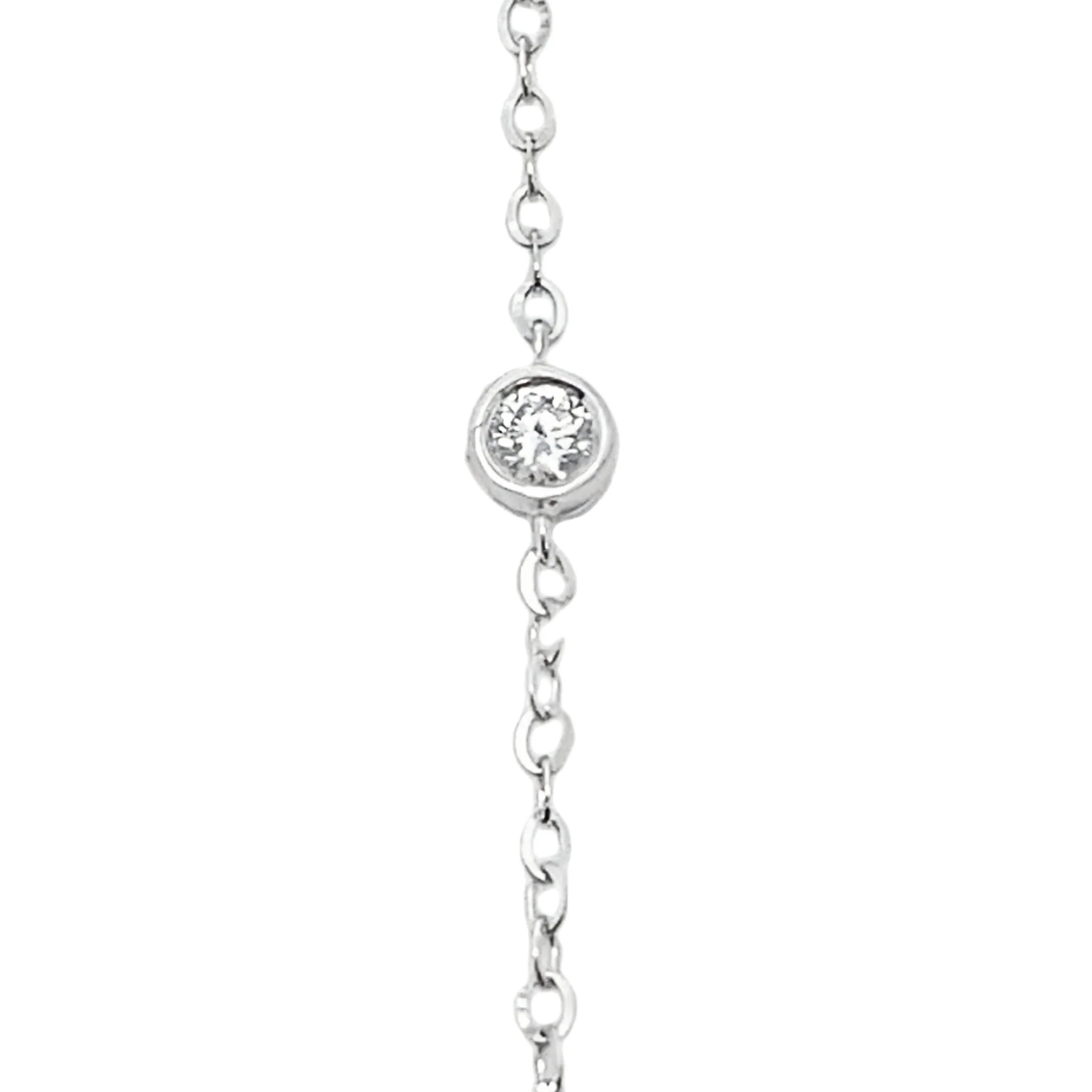 .38ct Lab Grown Diamond Bracelet 14KT White Gold - Image 2