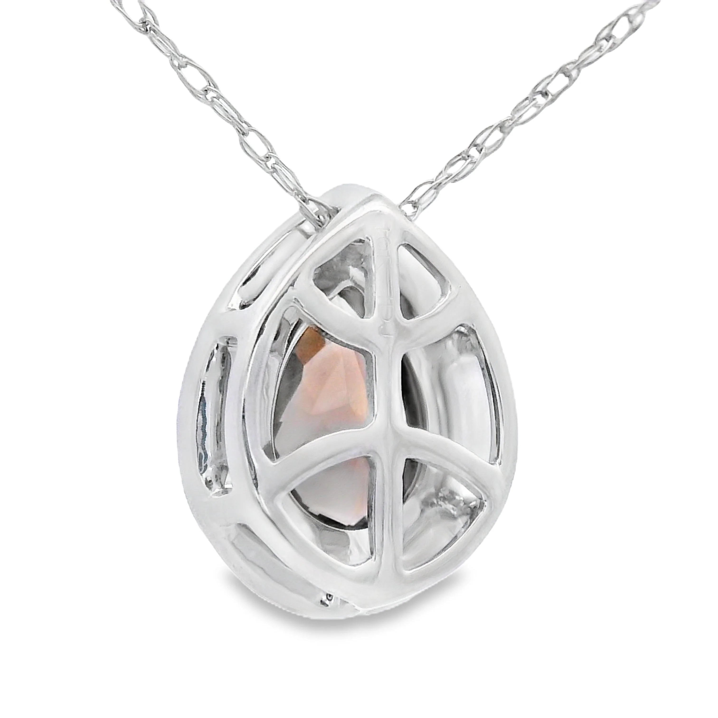 .39ct Quartz Diamond Fashion Pendants 10KT White Gold - Image 2