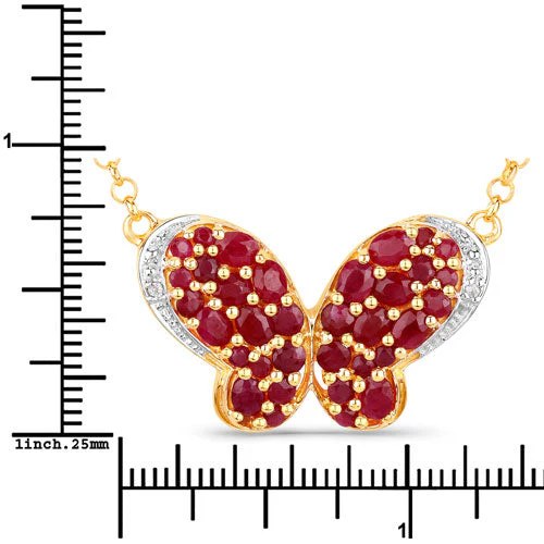 4.15 Carat Genuine Ruby and White Zircon .925 Sterling Silver Pendant - Image 7