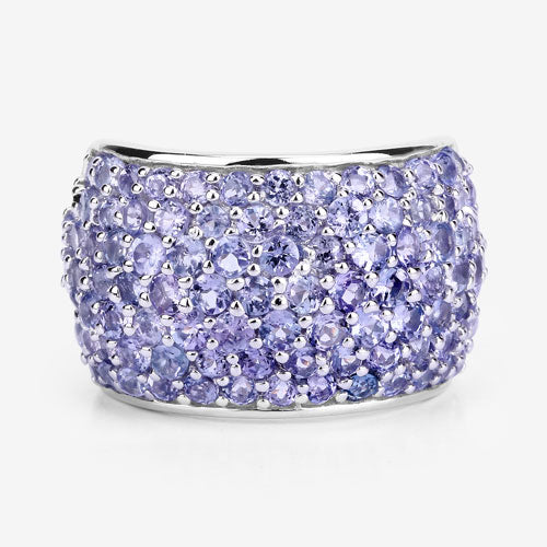 4.22 Carat Genuine Tanzanite .925 Sterling Silver Ring - Image 12