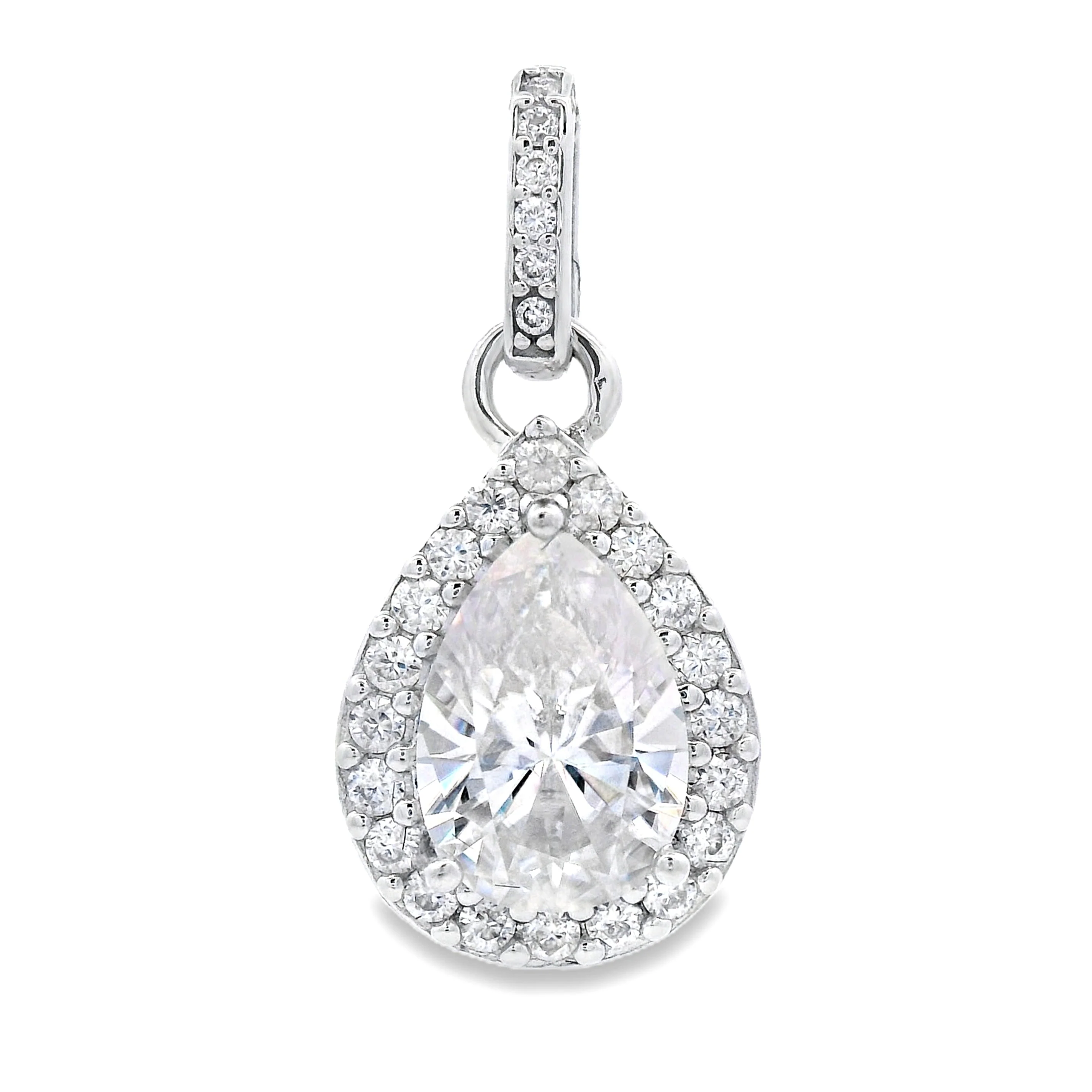 4.23ct Moissanite Fashion Pendants Sterling Silver