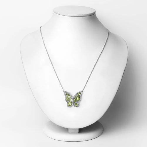 4.65 Carat Genuine Peridot .925 Sterling Silver Necklace - Image 6