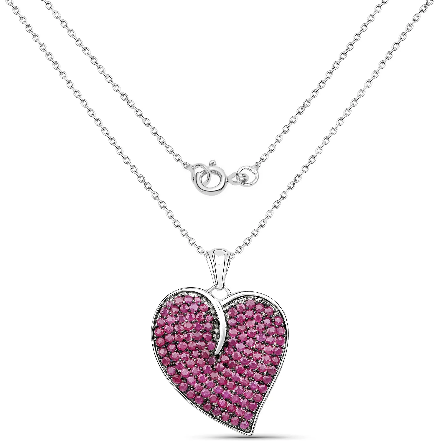 4.98 Carat Genuine Ruby .925 Sterling Silver Pendant - Image 2