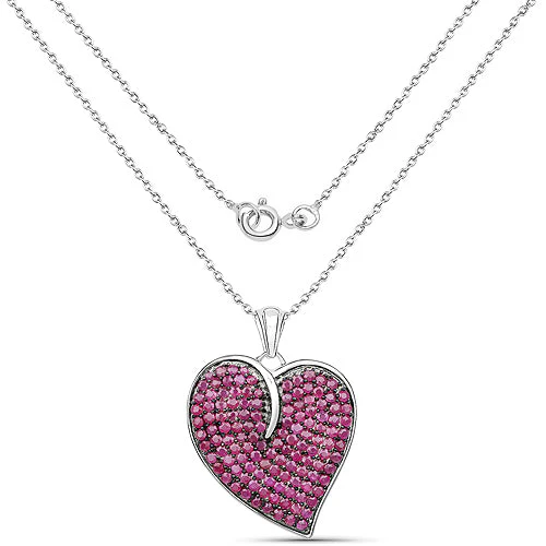 4.98 Carat Genuine Ruby .925 Sterling Silver Pendant - Image 4