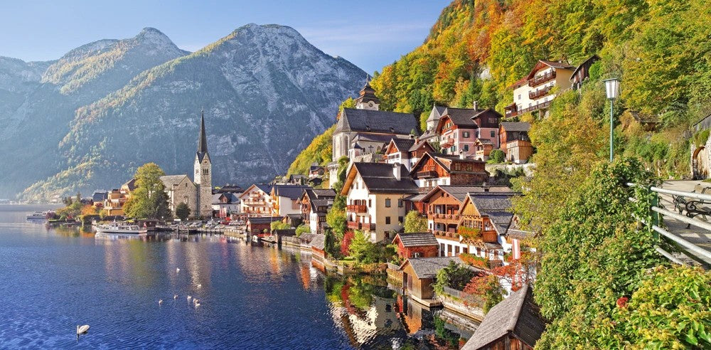 4000 Piece Jigsaw Puzzle, Hallstatt, Austria, Mountain lake, Landscape, Alps, Adult Puzzle, Castorland C-400041-2 - Image 2