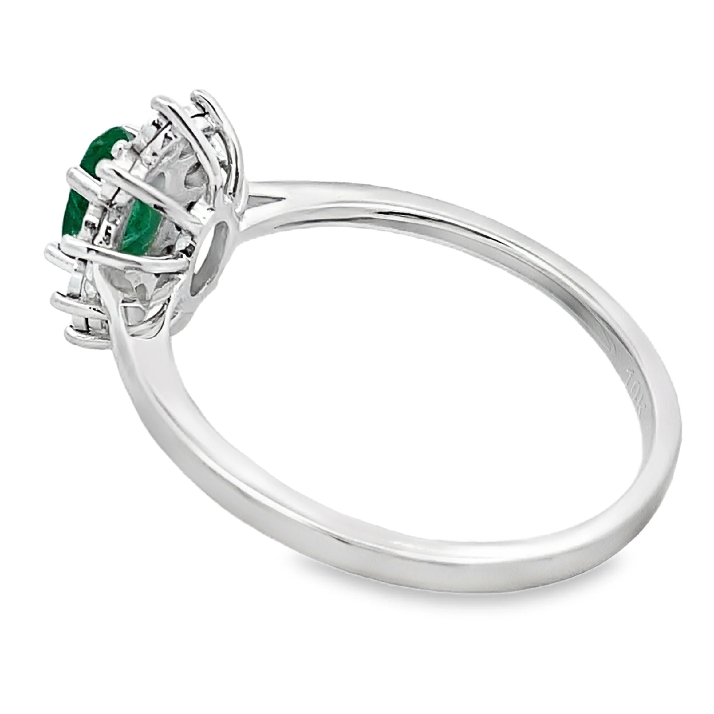 .43ct Emerald Diamond Ring 10KT White Gold - Image 2