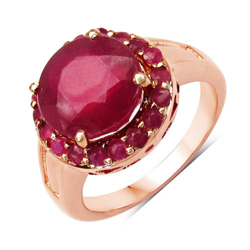 5.01 Carat Glass Filled Ruby .925 Sterling Silver Ring - Image 2