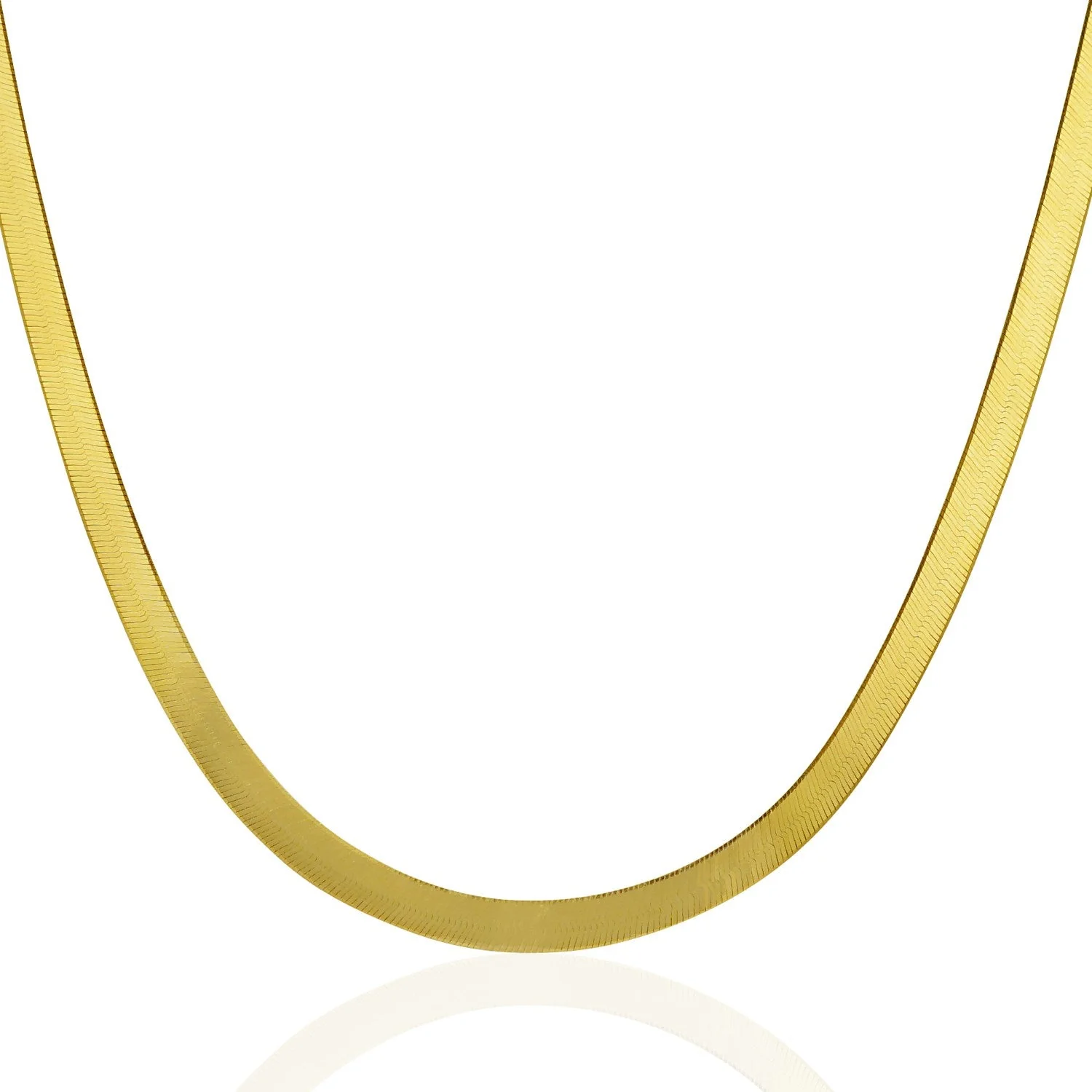 5.0mm 14k Yellow Gold Super Flex Herringbone Chain - Image 7