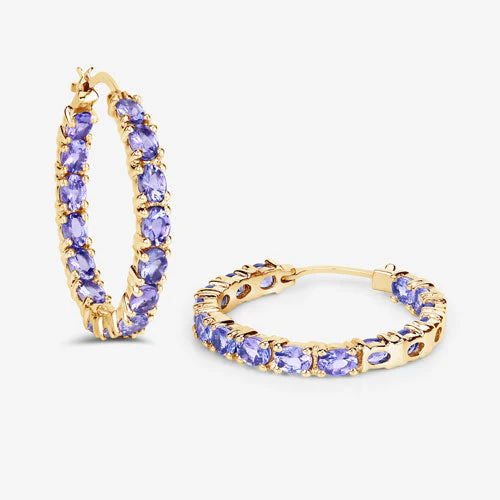 5.10 Carat Genuine Tanzanite .925 Sterling Silver Earrings - Image 7