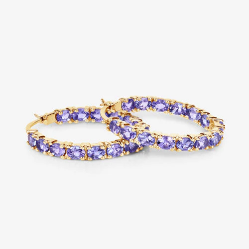 5.10 Carat Genuine Tanzanite .925 Sterling Silver Earrings - Image 8