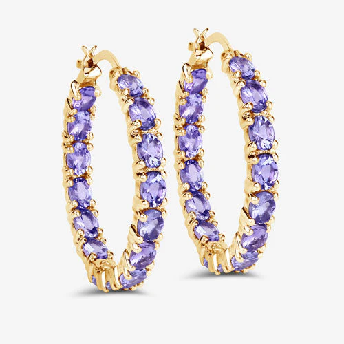 5.10 Carat Genuine Tanzanite .925 Sterling Silver Earrings - Image 9