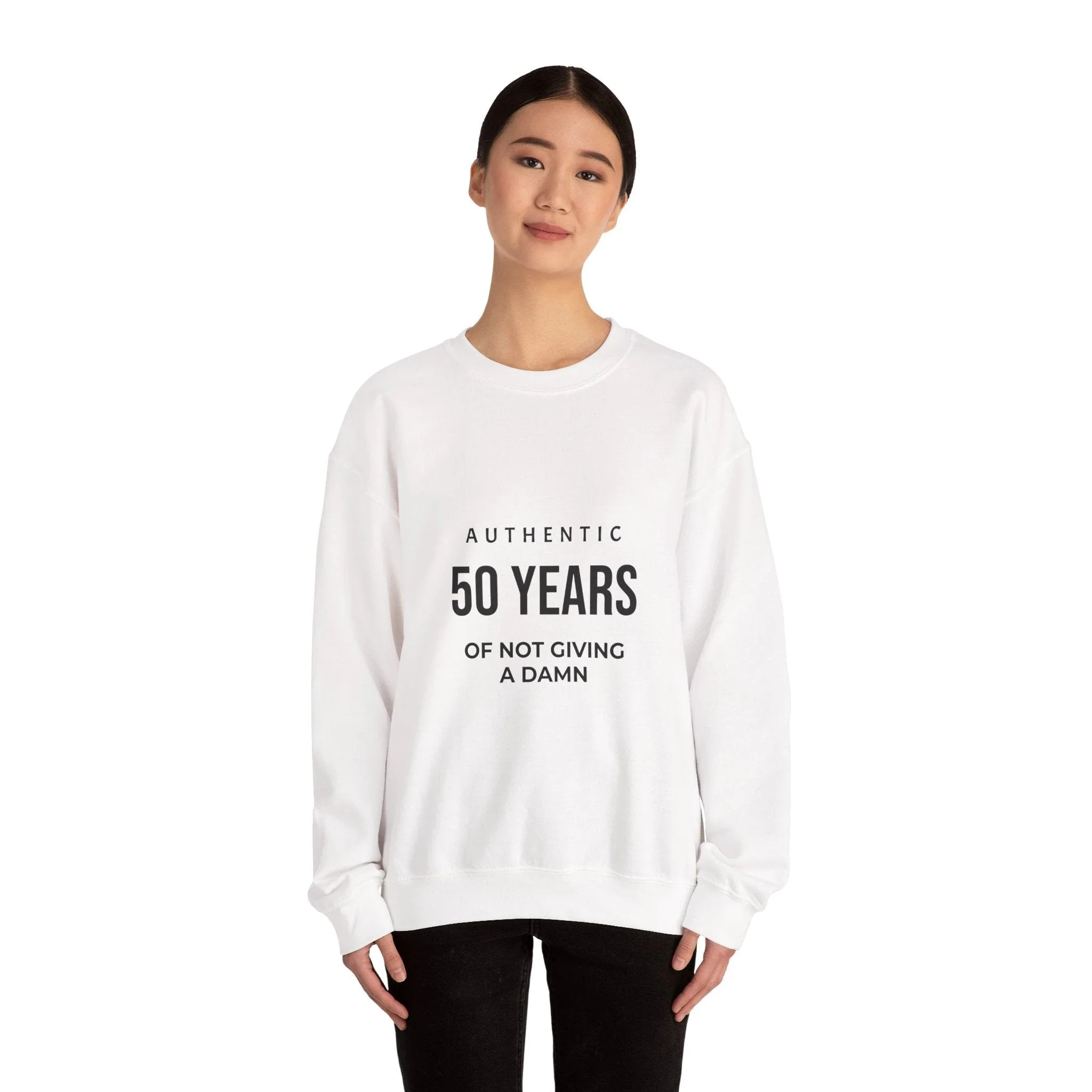 50 Years of Not Giving a Damn Crewneck Sweatshirt - Image 4