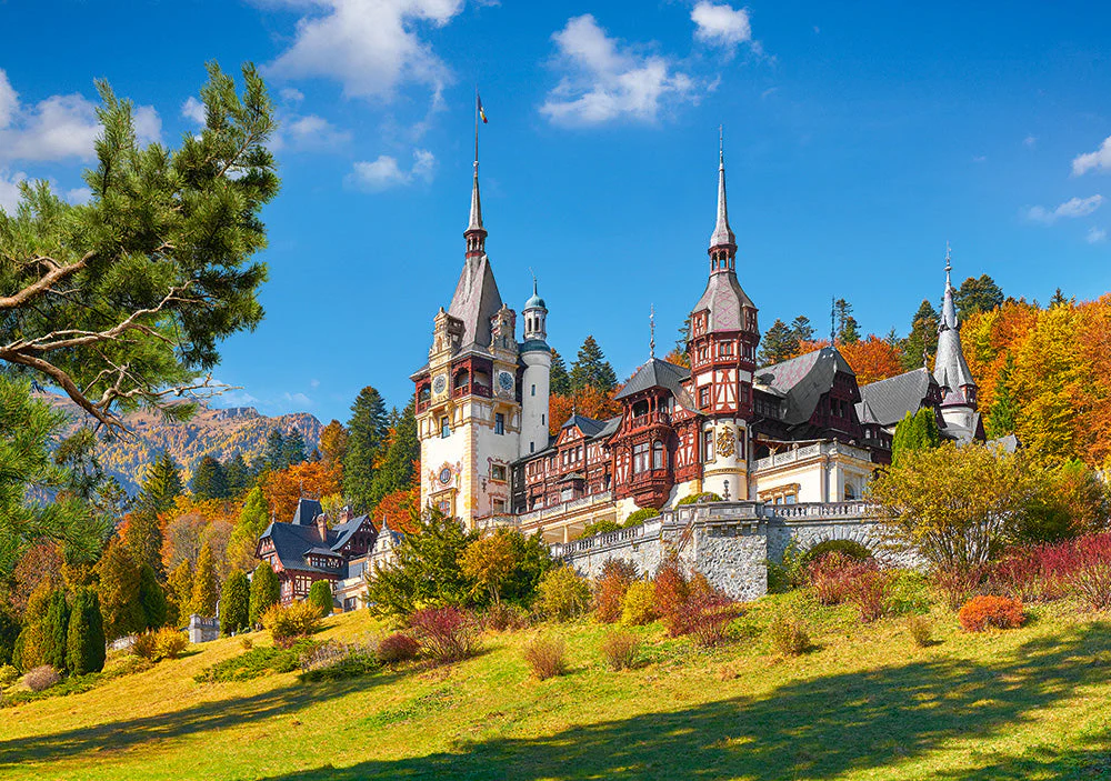 500 Piece Jigsaw Puzzle, Castle Peles, neo-Renaissance castle, Romania , Adult Puzzle, Castorland B-53292 - Image 2