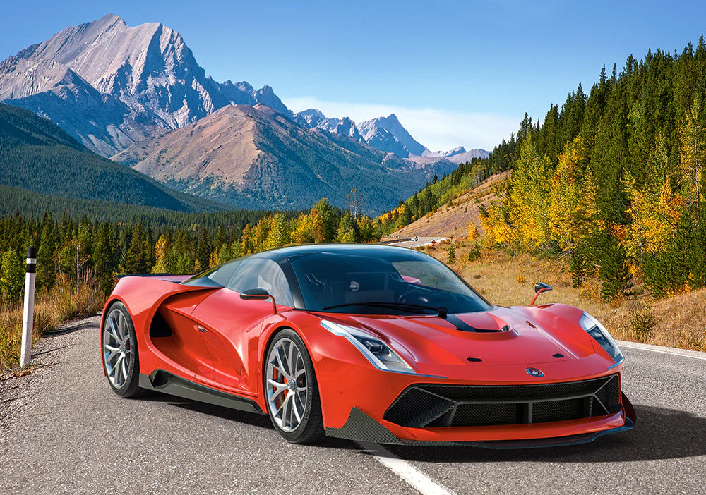 500 Piece Jigsaw Puzzle, Mountain Ride, Fast & Furious, Fast Cars, Landscape puzzle, Adult Puzzle, Castorland B-52967 - Image 2