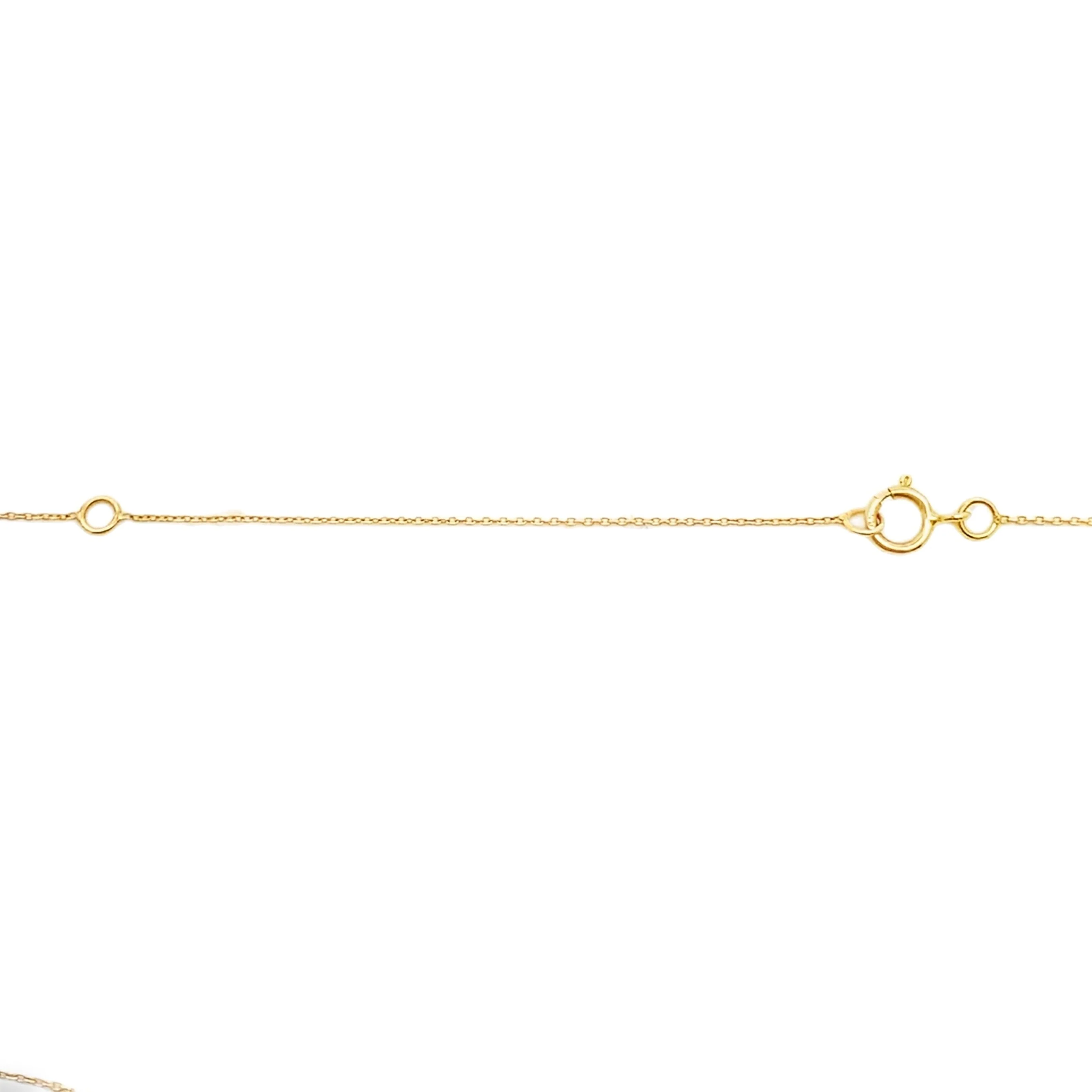 .56ct Diamond Cross Religious Pendant 14KT Yellow Gold - Image 2