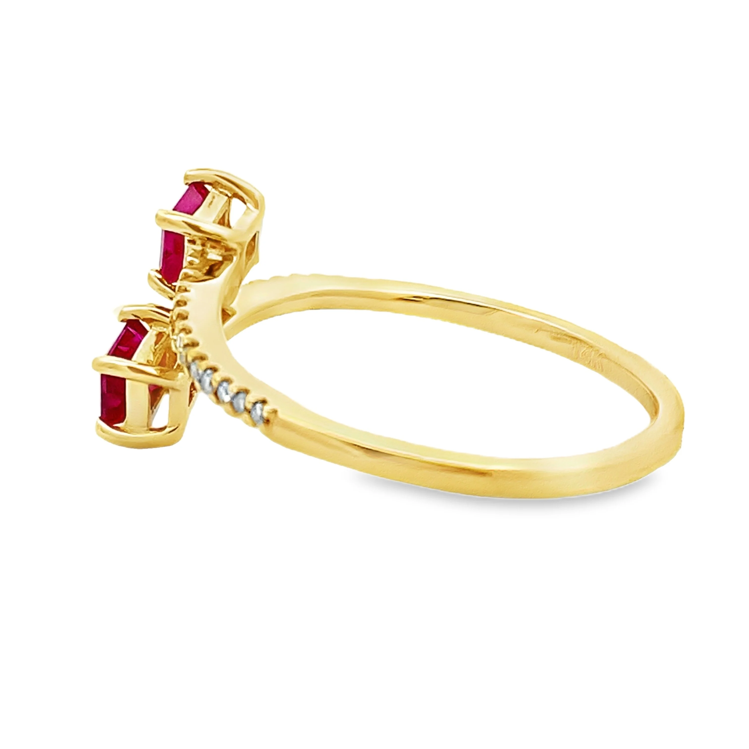 .57ct Ruby Diamond Ring 14KT Yellow Gold - Image 2