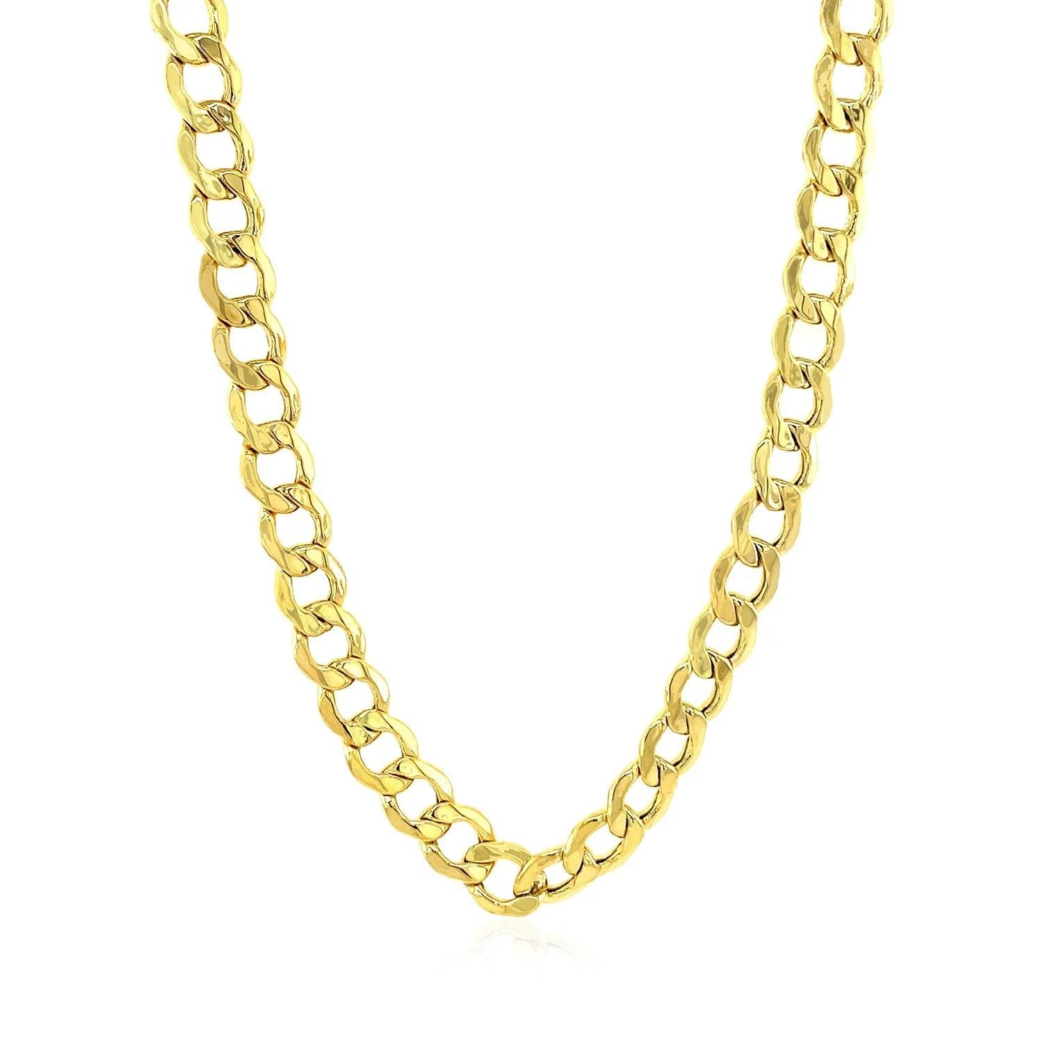 6.1mm 10k Yellow Gold Curb Chain - Image 2