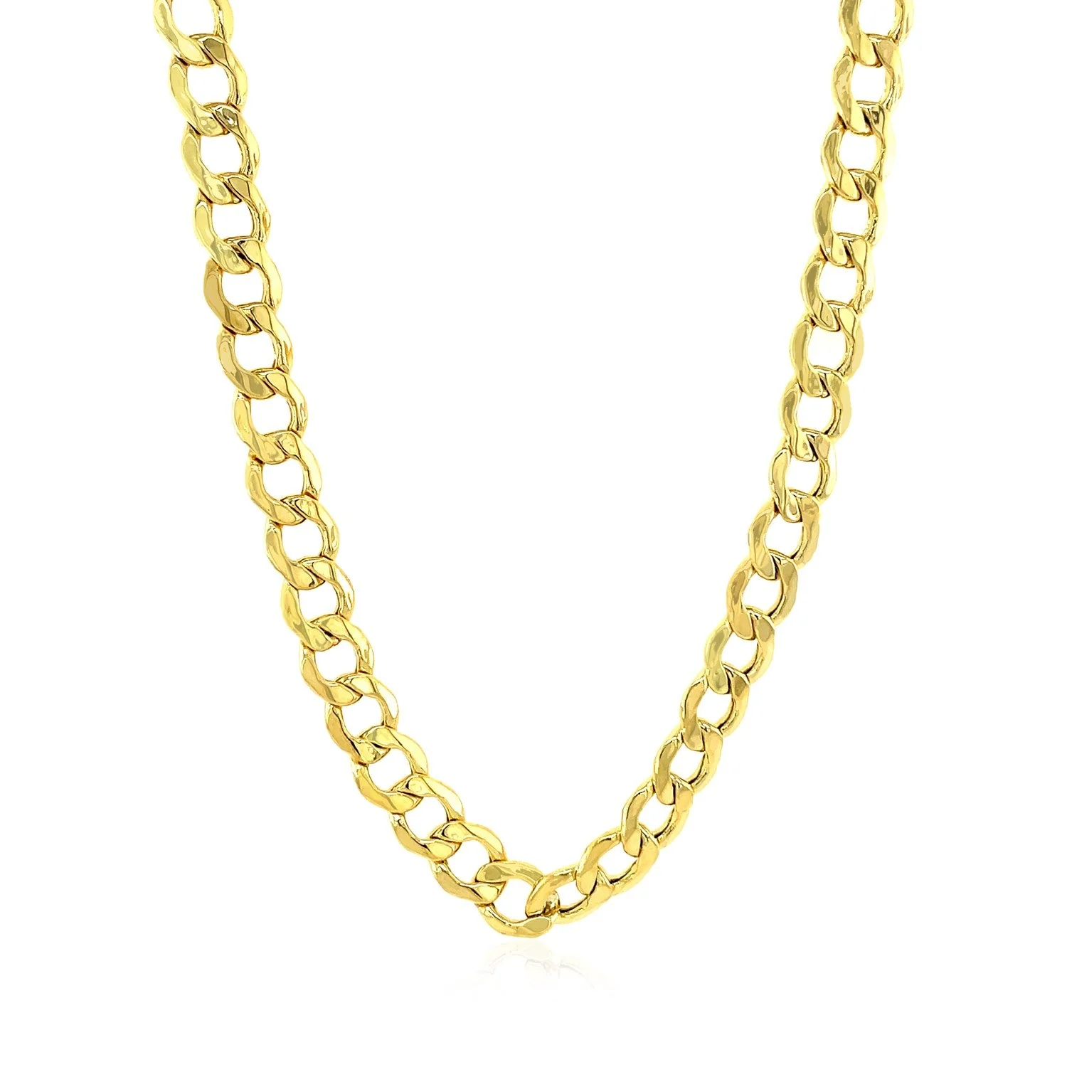 6.1mm 10k Yellow Gold Curb Chain - Image 6