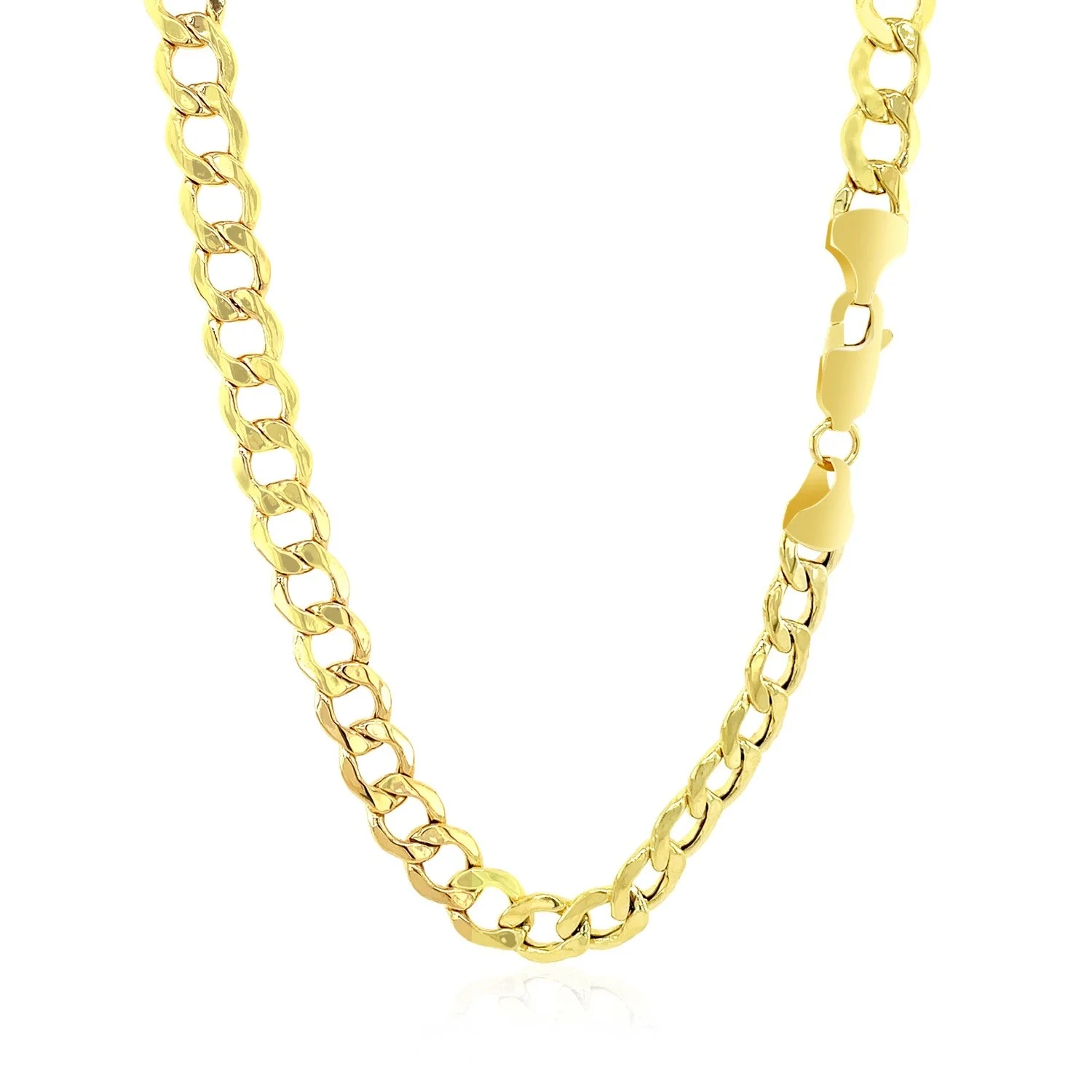 6.1mm 10k Yellow Gold Curb Chain - Image 7