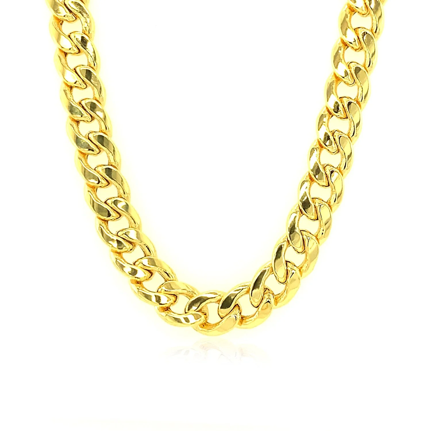 6.5mm 10k Yellow Gold Light Miami Cuban Chain - Image 6