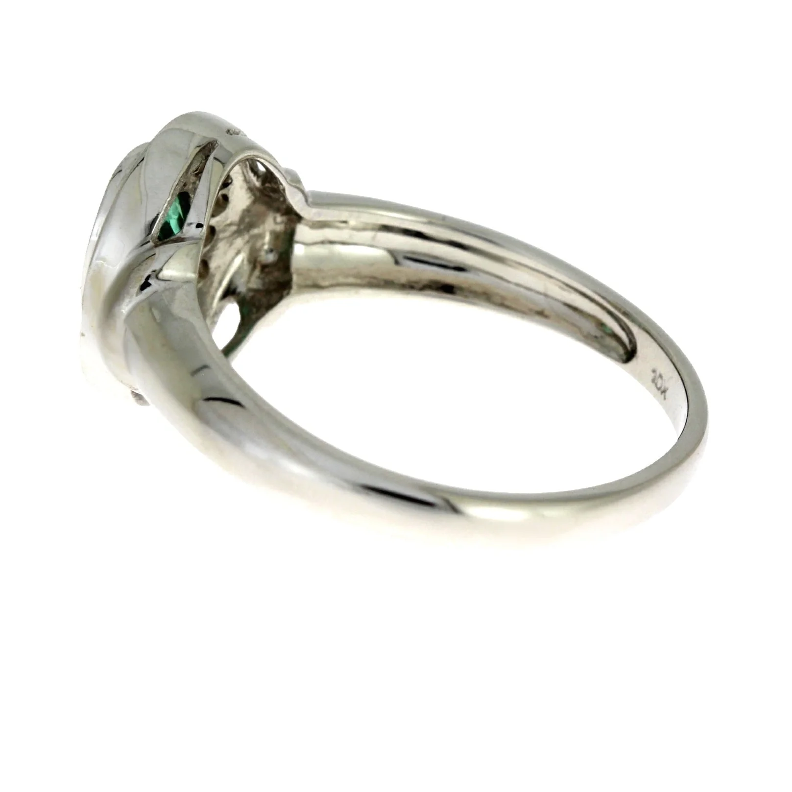 .60ct Emerald Diamond Ring 10KT White Gold - Image 4