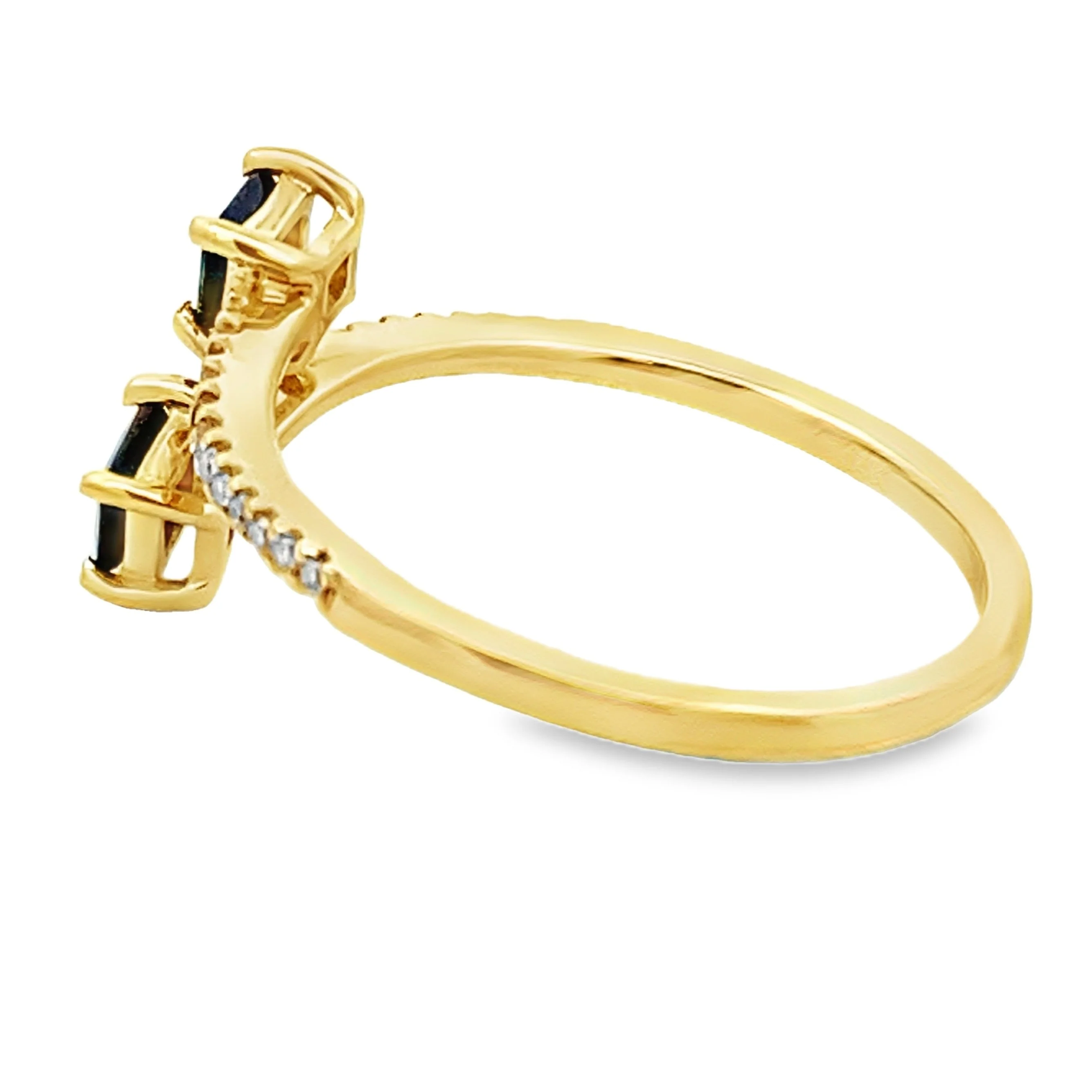 .61ct Sapphire Diamond Ring 14KT Yellow Gold - Image 2