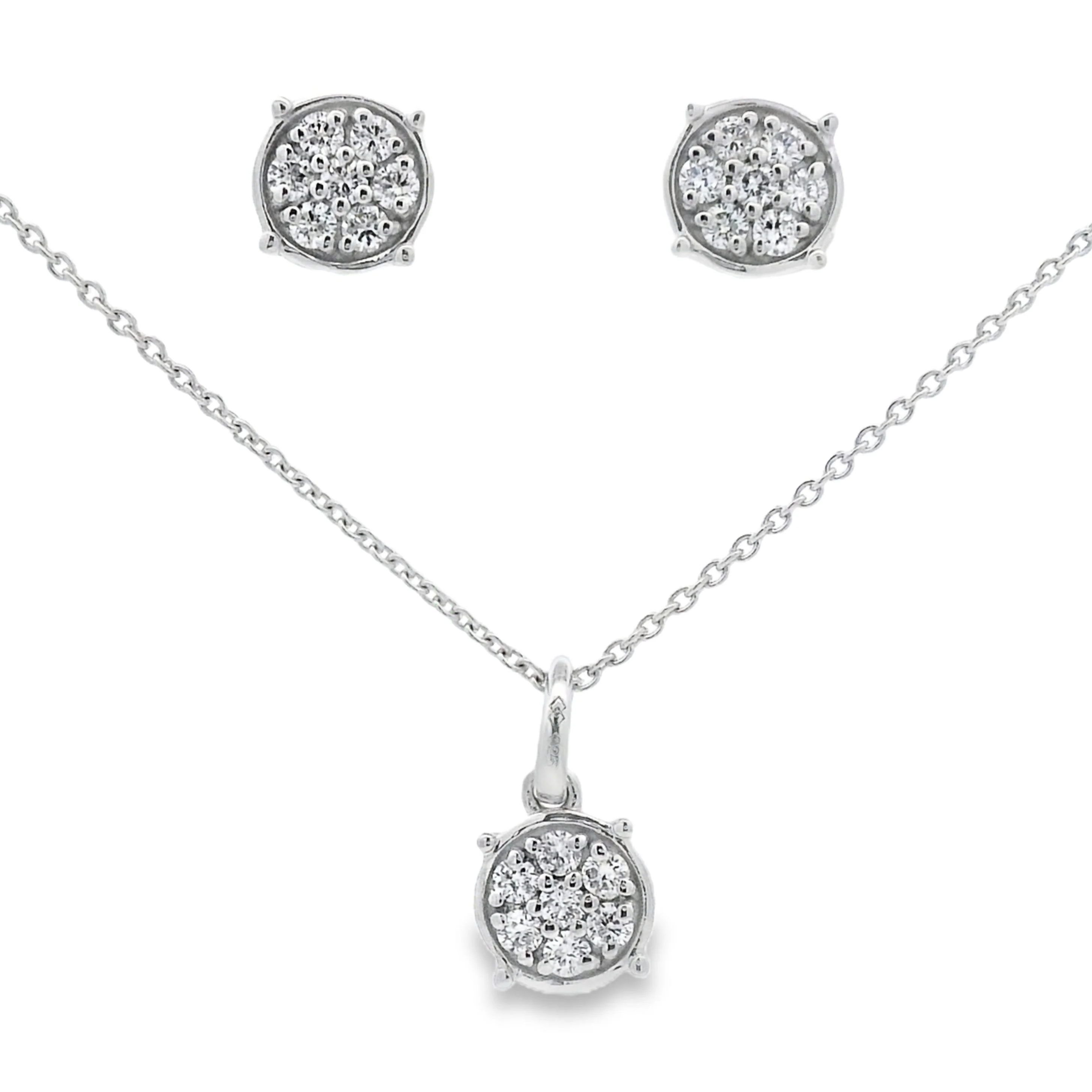 .63ct Lab Grown Diamond Jewelry sets Sterling Silver