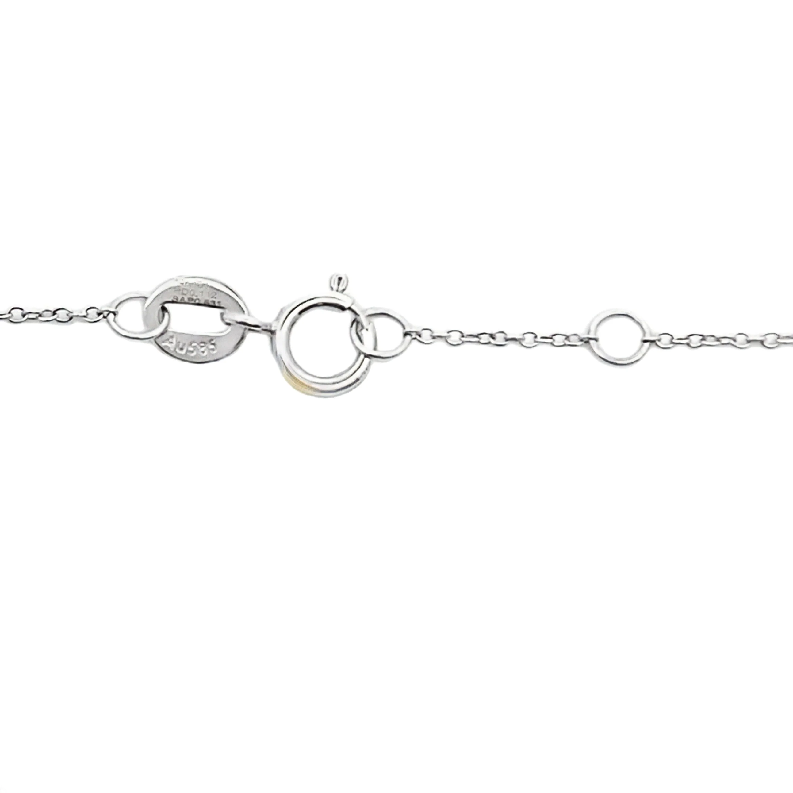 .67ct Sapphire Diamond Bracelet 14KT White Gold - Image 3